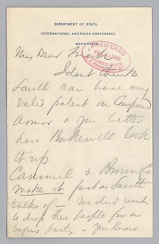 Carnegie writes on the business prospects of producing rails or armor plating