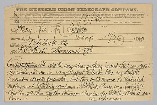 Carnegie writes about Scranton and Clark meeting