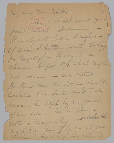 Carnegie discusses the settlement [William] Abbott will receive in his retirement