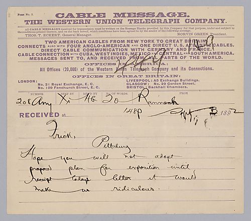 Carnegie writes from Rannoch, [Scotland] on his hope that Frick will not adopt a plan for exposition without additional letters