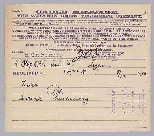 Carnegie writes from Laggan, [Scotland] "Tentonic Wednesday."