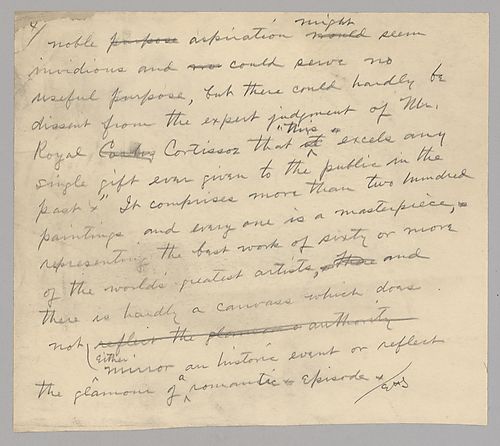 Carnegie writes to discuss a public art museum and gallery