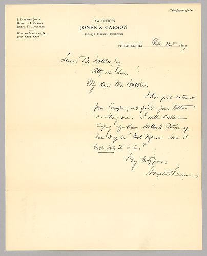 Letters and Papers of Lewis Walker