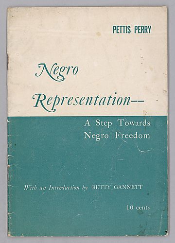 Negro Representation- A Step Towards Negro Freedom, by Pettis Perry