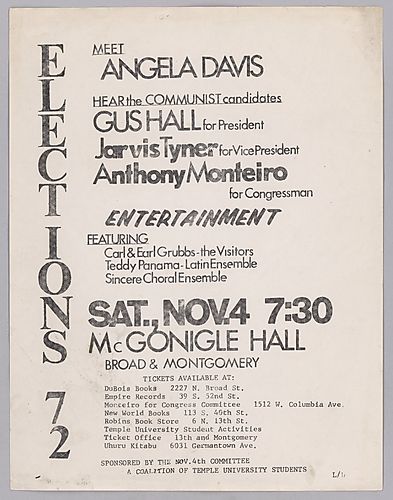 "Hear the Communist Candidates" flyer