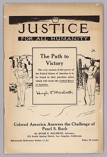 Justice For All Humanity, Colored America Answers the Challenge of Pearl S. Buck