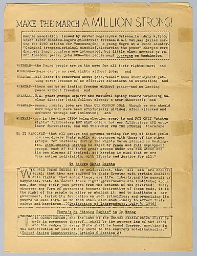 "Make the March a Million Strong!"