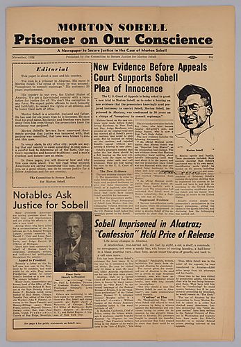 Morton Sorbell, Prisoner on Our Conscience, A Newspaper to Secure Justice in the Case of Morton Sorbell