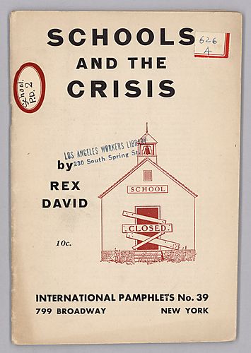 "Schools and the Crisis", By Rex David