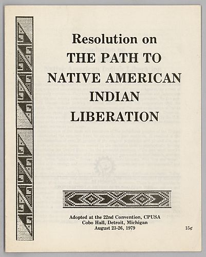 "Resolution on the Path to Native American Indian Liberation