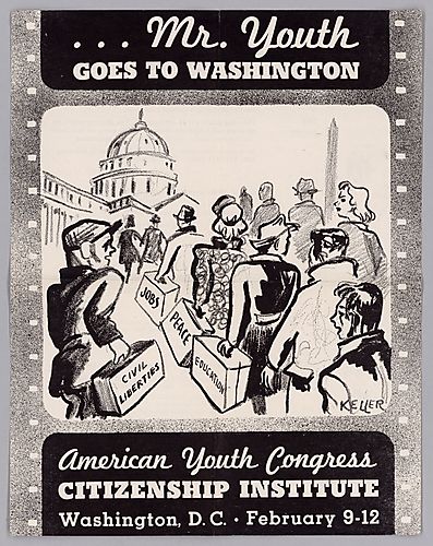 A Flyer for the American Youth Congress Citizenship Institute in Washington, D.C.