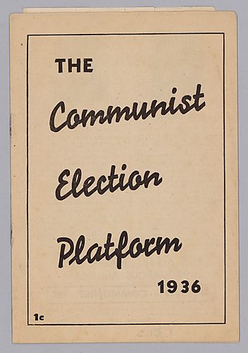 "The Communist Election Platform 1936"