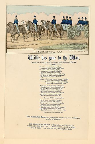 Willie has gone to the war. Text Text