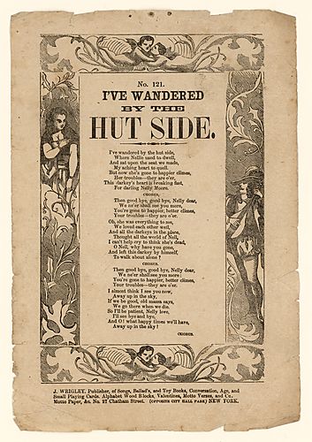 I've wandered by the hut side