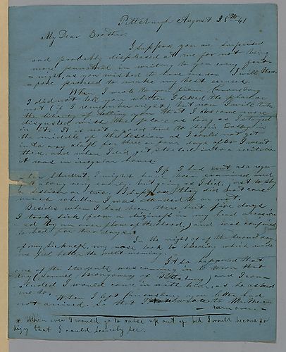 To his brother, William