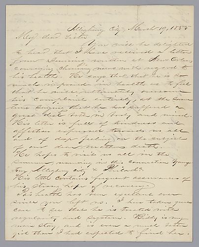 To his sister, Henrietta