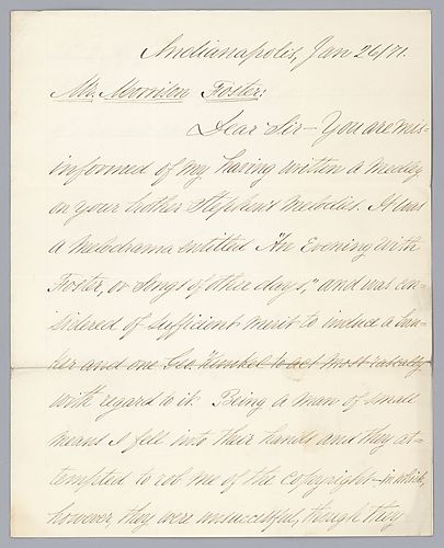 From Jesse A. Baker to Morrison Foster