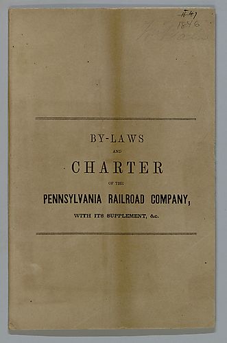 Bylaws of the PA Railroad Co.