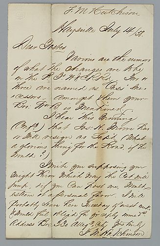 From F.M. Hutchinson to ?