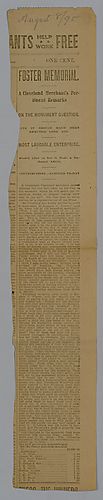 "Foster Memorial: A Cleveland Merchant's Pertinent Remarks"