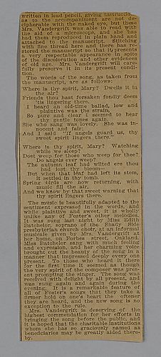 Partial article about "Where Is Thy Spirit Mary?"