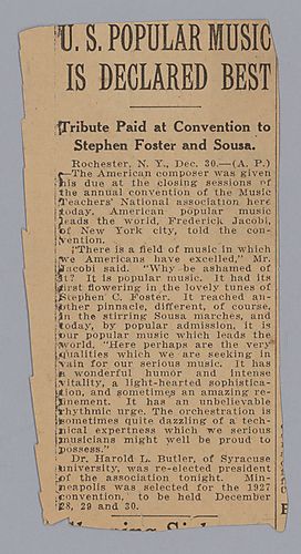 "U.S. Popular Music is Declared Best"