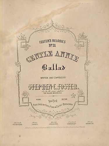 Gentle Annie; arr