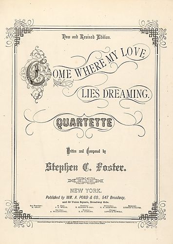 Come where my love lies dreaming