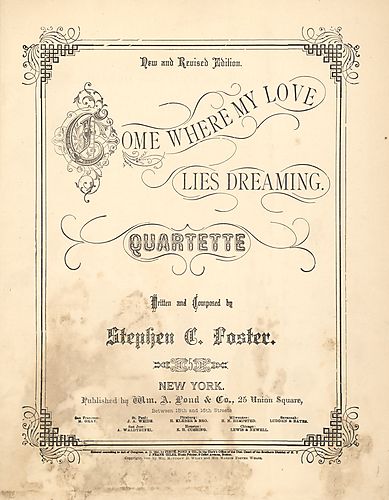 Come where my love lies dreaming