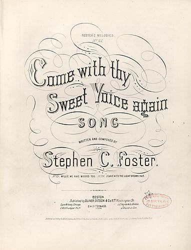Come with thy sweet voice again