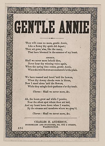 Gentle Annie. Text Text