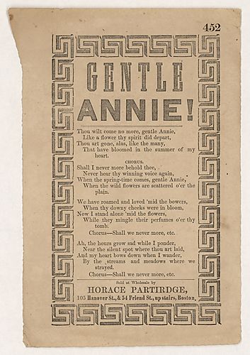 Gentle Annie. Text Text