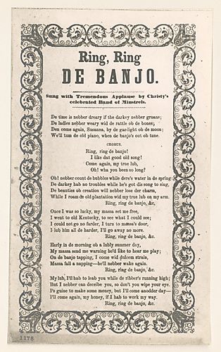 Ring de banjo. Text Text