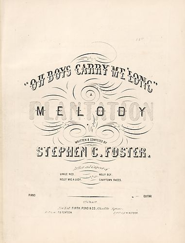 Oh boys carry me 'long