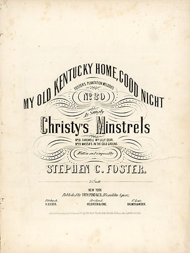 My old Kentucky home, good night