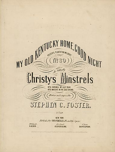 My old Kentucky home, good night