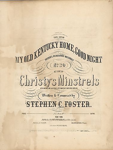 My old Kentucky home, good night