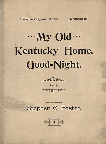 My old Kentucky home, good night