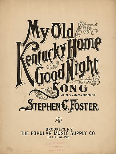 My old Kentucky home, good night