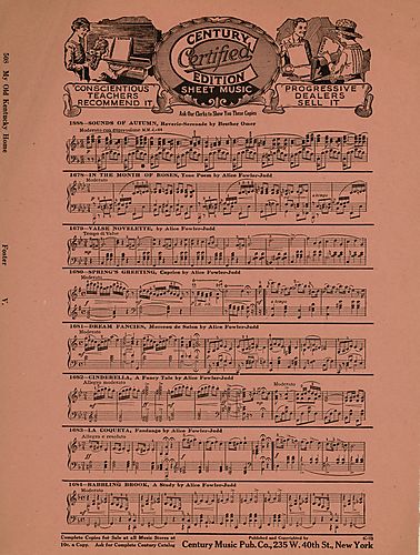 My old Kentucky home, good night; arr