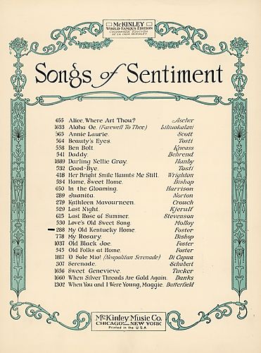 My old Kentucky home, good night