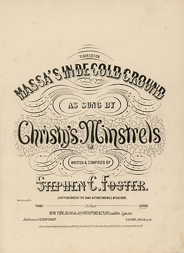 Massa's in de cold ground; arr