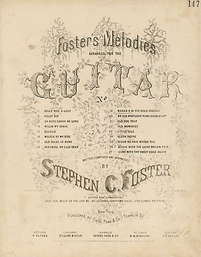 Massa's in de cold ground; arr