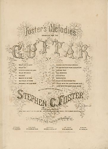 Massa's in de cold ground; arr