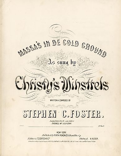 Massa's in de cold ground