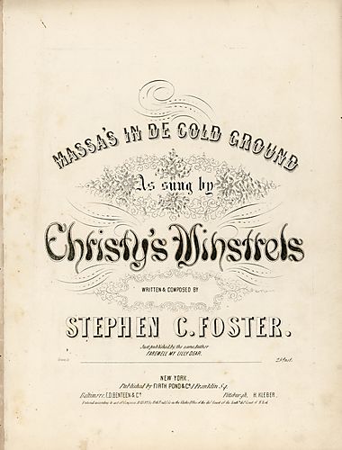 Massa's in de cold ground