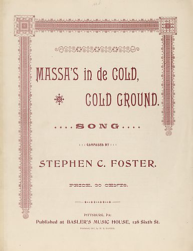 Massa's in de cold ground