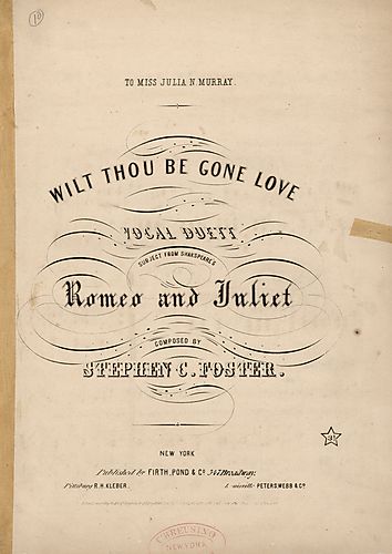 Wilt thou be gone love