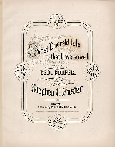 Sweet Emerald Isle that I love so well