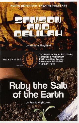 Samson and Delilah; Ruby the Salt of the Earth